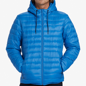 Best Hot Selling Custom Lightweight Puffer <b>Jackets</b> for <b>Men</b> Fleece-Lined Hooded Stand Collar Insulated <b>Men's</b> Puffer <b>Jacket</b> - Product Image 1