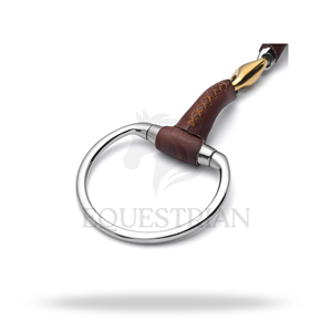 บิตม้าหุ้มหนัง Eggbutt สำหรับฝึกขี่และควบคุมม้า - Product Image 4