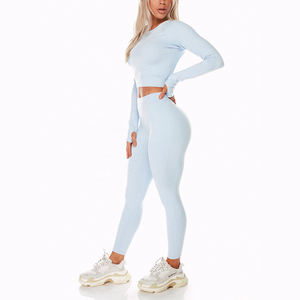 Ropa de Yoga OEM de Fábrica, Ropa Deportiva Ligera y Elástica para Mujer, Entrenamiento, Gimnasio y Suministro Global al por Mayor - Product Image 1