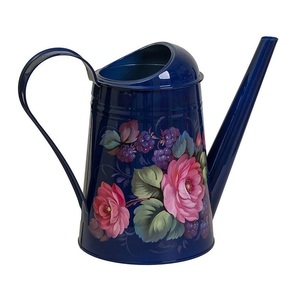 Arrosoir en métal de qualité supérieure, finition émaillée imprimée, poignée robuste, idéal pour l'entretien des plantes à la maison, dans le jardin et sur le balcon - Product Image 2
