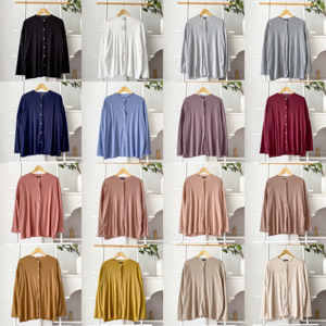 เสื้อคาร์ดิแกนถักแบบพื้นฐานสำหรับผู้หญิง - Product Image 5
