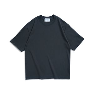 T-shirt en coton blanc surdimensionné pour homme, col rond, manches courtes, jersey décontracté, couleur unie, design simple, coupe classique - Product Image 4