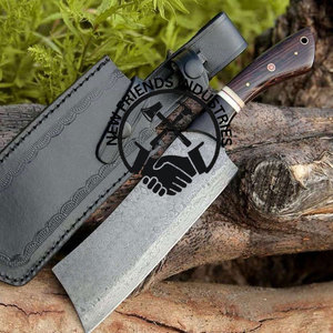 มีดครัวดาบเหล็กดามัสกัสทำมือรุ่นใหม่ล่าสุด ขนาดใบมีด 7 นิ้ว พร้อมด้ามไม้/กระดูกหายาก อุปกรณ์เสริมสำหรับครัว - Product Image 5