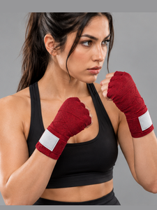 Bandages de boxe de haute qualité, respirants, couleur unie, taille personnalisée, extensibles, unisexe, antidérapants, sans latex, 5m, protection sportive - Product Image 5