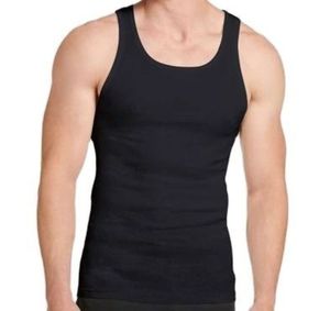 Wholesale Workout Slim Fit Printed Graphic <b>Drop</b> Armhole Racer <b>Back</b> Spandex/Cotton Knitted Muscle Men Gym Tank Top - Product Image 3