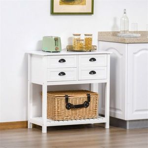 Credenza da Cucina, Tavolo Console, Mobile Bar e Caffetteria con Vano Portaoggetti - Product Image 5
