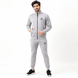 Conjunto Deportivo Unisex de Poliéster y Algodón con Lavado Ácido, Sudadera con Cremallera Completa y Pantalones Jogger, Ropa Deportiva de Invierno para Fitness, Entrenamiento, Casual y Urbana - Product Image 1