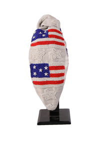 Diadema con Cuentas de Colores Blanco, Rojo y Azul, Estilo Bandera del Reino Unido, Acolchada, para Mujeres y Niñas, Regalos de Moda - Product Image 4