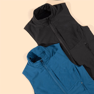 Chaleco acolchado para mujer, color negro, sin mangas, con botones, estilo corto, precio económico, el más vendido. - Product Image 2