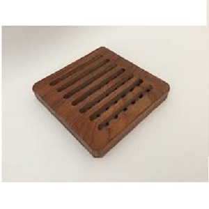 Factory <b>Cup</b> <b>Mat</b> Bulk Natural Wooden walnut Coasters with Laser Engraving Logo Wood Coasters Walnut Bamboo Customization Logo - Product Image 4