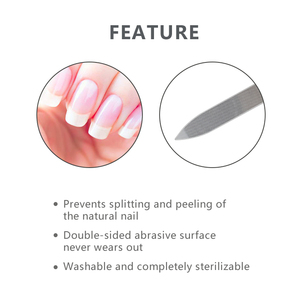 Nail File Professional Emery Board Nail Shaping Tool for Manicure Pedicure Nail Care Artificial Nails and Beauty Salon - Product Image 3