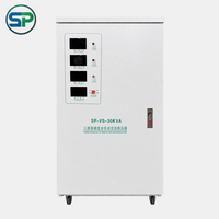 Stabilisateur de tension triphasé 30 kVA 380 V, régulateur automatique pour usine de traitement chimique et systèmes de moteurs mélangeurs