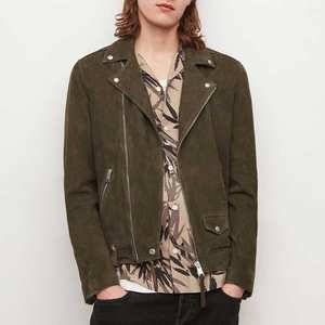 Veste en cuir suédé pour homme de marque Pure, au style affirmé, multi-poches, en cuir de vachette, prix réduit, livraison directe - Product Image 1