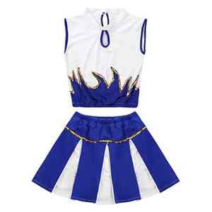 ชุดยูนิฟอร์มเชียร์ลีดเดอร์ผ้าโพลีเอสเตอร์ 100% พิมพ์ลายสกรีนโลโก้ด้านหน้า ระบายอากาศได้ดี สำหรับผู้ใหญ่ จาก Solid Traders - Product Image 2