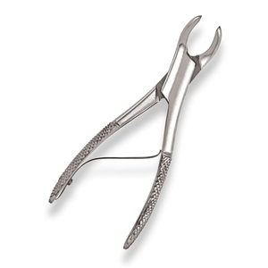 Forceps d'extraction dentaire # Instrument d'extraction dentaire manuel en acier inoxydable 151Xs, poignée ergonomique, professionnel, pour les dents inférieures - Product Image 1