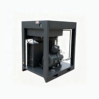 Compresseur à double vis à faible bruit, refroidissement par air, contrôlé par PLC, 90 kW, fabriqué en Chine, à économie d'énergie, avec capacité de gaz de 16 bars