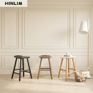 Rustic Solid <b>Wood</b> <b>Stool</b> Contemporary Minimalist Design Durable Home Furniture for Apartment Bedroom Hotel Living Room - Product Image 4