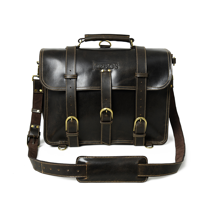 Premium Leather Laptop Briefcase | Business Travel & Office by TERGUS INDIA