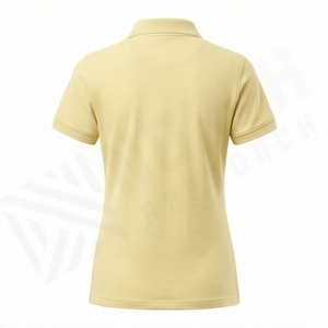 เสื้อยืดกอล์ฟทรงเข้ารูปสำหรับผู้หญิง คอปกแบบใบมีด แขนสั้น เสื้อโปโลสั่งทำสีได้ เสื้อผ้าพรีเมียม G - Product Image 2