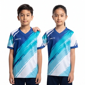 Camiseta Deportiva Sublimada con Cuello en V para Niños y Niñas, Personalizada con el Logotipo del Equipo, Ropa Deportiva Informal, Proveedor de Ropa al por Mayor - Product Image 4
