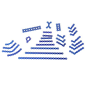 Plaque de reconstruction maxillo-faciale L par instruments de pédicelure vertébrale en acier inoxydable et titane par Mahfooz Instruments - Product Image 1