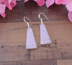 Blue Lace Agate Water Drop Dangle Earrings 925 <b>Sterling</b> <b>Silver</b> Gold Plated Vintage Unisex Women's Handmade Gemstone Jewelry - Product Image 5