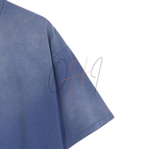 Camiseta Extra Grande para Hombre, Estilo Vintage, Color Azul Lavado, con Gráfico de Número Minimalista - Product Image 4