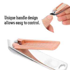 Coupe-ongles en acier inoxydable à large ouverture, lame courbée, design portable pour les ongles des doigts, les soins des bébés, les pieds, usage adulte - Product Image 2