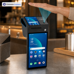 โปรเซสเซอร์ Octa-Core ระบบ All-in-One พร้อมเครื่องอ่านเส้นเลือดฝ่ามือ สำหรับชำระเงินผ่าน POS ระบบ Android 14 หน่วยความจำ 4GB/32GB SSD เครื่องพิมพ์ความร้อน สำหรับรถขายอาหารขนาดเล็ก - Product Image 1
