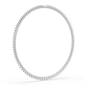 Luxeshine 25.25 CARAT Lab Grown Pear Brilliant Cut Diamond 14K Gold <b>Necklace</b> Women's Luxury IGI Certified - Product Image 6