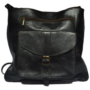 Elegante Bolso de Mano con Cierre de Piel de Becerro Negra Genuina de la Tienda Biyadina Premium, Forro de Cuero Genuino, Funcional para Viajes, para Mujer - Product Image 1