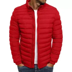 Men Premium Hooded Bubble Jacket <b>Waterproof</b> Breathable 100% Polyester <b>Warm</b> Quilted Lightweight Full Zip Winter Casual Regular - Product Image 6