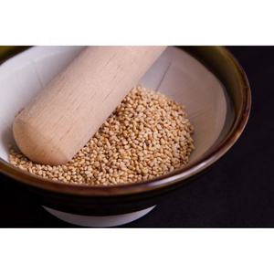 Mortier en céramique japonais Suribachi avec pilon en bois naturel, ensemble de poterie Motoshige, mortier de couleur, ensemble de 4 pièces et pilon - Product Image 6