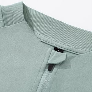 เสื้อยืดแขนยาวผู้ชายแบบใหม่ล่าสุด คอซิป 3/4  สำหรับออกกำลังกายและเล่นกีฬา - Product Image 2