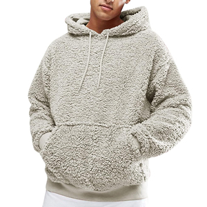 OEM Newest Style <b>Fleece</b> Hoodies <b>Men</b> Winter Pullover Full Zip Us Solid Color Male <b>Sherpa</b> Hoodies Sweatshirt Pullover Hoodies - Product Image 1