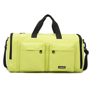 Sac de sport et de voyage étanche grande capacité avec fermeture éclair, compartiment séparé pour chaussures (sec/humide), léger, extensible, en tissu Oxford - Product Image 1