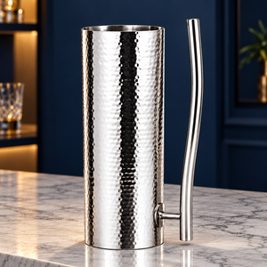 Jarra de Acero Inoxidable Martillada para Bebidas - Product Image 3