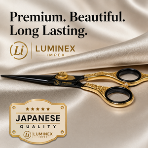 NYBL-55 5.5inch Straight <b>Left</b>-<b>handed</b> <b>Scissors</b> JAPAN 440C Sharp 58-59HRC Hardness Stainless Steel Handle Barber Shears Hair 28 - Product Image 6