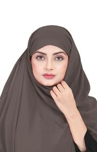 Hijab en fausse georgette au design subtil pour adultes Dupattas pour vêtements indiens et pakistanais - Product Image 2