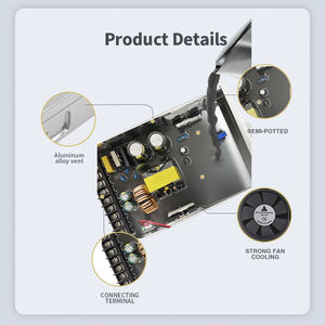 Caja de Metal de 200W, fuente de alimentación LED a prueba de lluvia para exteriores, AC220V DC12V, controlador impermeable para LED, transformador LED montado en la pared de 200W - Product Image 3