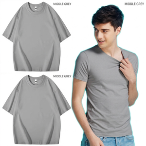 เสื้อยืดเปล่าเรียบๆ สำหรับผู้ชาย แบบสั่งทำได้ ผ้าฝ้ายเจอร์ซีย์ 100% สำหรับฤดูร้อน เสื้อยืดผู้ชายขายดีที่สุด เนื้อผ้านุ่ม สไตล์ลำลอง - Product Image 4