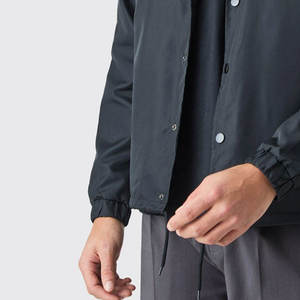 High Quality Custom Mens Coaching Jacket Breathable Waterproof Windbreaker Casual Lightweight Zipper Up Sports Running <b>Coaches</b> - Product Image 2