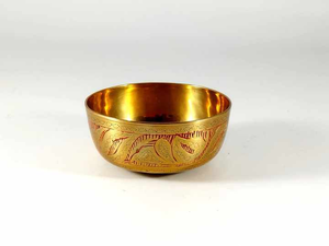 ชามทองเหลืองขัดเงางานฝีมือสุดคลาสสิกสำหรับงานเทศกาลวัดตกแต่งบ้าน - Product Image 1