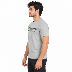 T-shirt uni 240 GSM en jersey de polyester tricoté, logo sérigraphié, coupe ample, manches courtes, décontracté, premium, écologique - Product Image 4