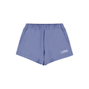 Shorts de sport personnalisés pour femmes, style disco, en molleton de coton premium OEM, poids lourd 450 GSM, avec taille élastique, pour le bien-être et l'athlétisme - Product Image 3