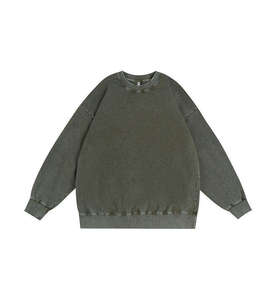Sweat-shirt ample en coton épais à épaules tombantes, molleton lourd, vente en gros, OEM - Product Image 5