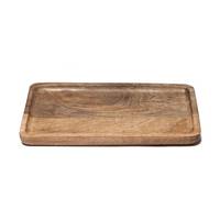 Plateau de service rectangulaire en bois de couleur naturelle, nouveau design, pour la maison et les hôtels, fait main et personnalisable