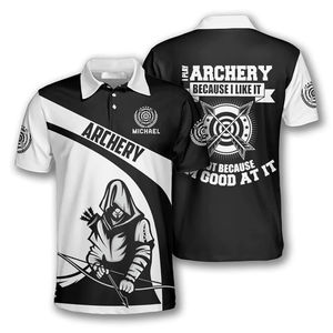 Camisetas de Polo Casuales Ajustadas para Tiro con Arco, Ropa Deportiva de Equipo, 100% Poliéster, Secado Rápido, Transpirable, Color y Logotipo Personalizables - Product Image 4