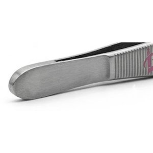 Pinces à cils personnalisées, finition mate, acier inoxydable, antidérapantes, couleur noire, outil professionnel pour les cils - Product Image 6