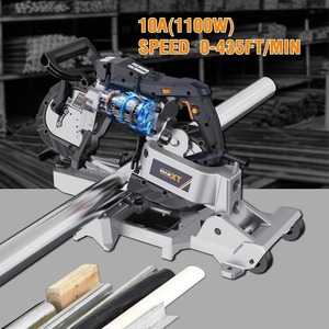 Sierra de cinta con base de aluminio ligera, sierra de cinta de corte profundo de 5 pulgadas y 10 amperios, velocidad variable, portátil, automática, multiusos - Product Image 3
